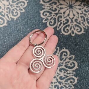 New Celtic Triskele Keychain